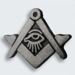 Pin Esquadro e Compasso com Olho