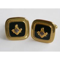 Botões de Punho Esquadro e Compasso