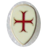 Pin Escudo com Cruz Templária