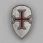 Pin Escudo com Cruz Templária