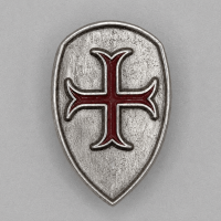 Pin Escudo com Cruz Templária