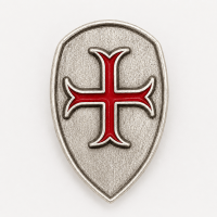 Pin Escudo com Cruz Templária
